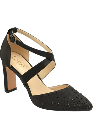 Lotus Diamante Pointed-Toe Court Shoes