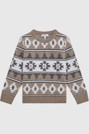 Reiss Peak Navajo-Jacquard Wool Blend Jumper104110cm