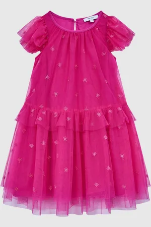 Reiss Fifi kjole med broderi i tyl122128cm