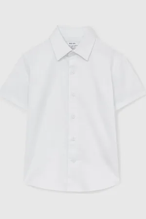 Reiss Woods Cotton Slim-Fit Short-Sleeve Shirt9 - 10 år (134 - 140cm)