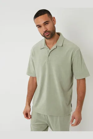 Threadbare Toweling Revere Collar Polo-skjorterxlarge