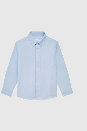 Reiss Greenwich Slim Fit Button-Down Oxford Skjorter5 - 6 år (110 - 116cm)