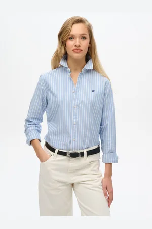 Superdry Slim Oxford Long Sleeve 100% Organic Cotton Shirt36