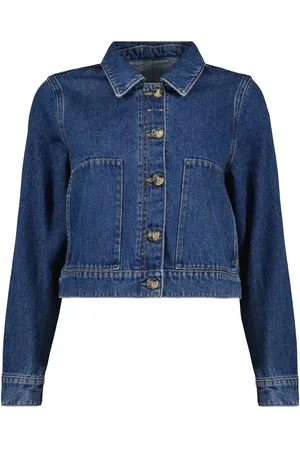 Baukjen Blue Kristi Organic Cotton Cropped Denim Jacket42