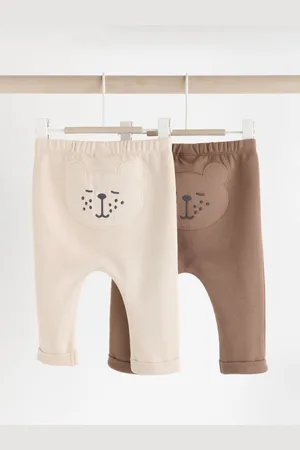 Next Baby Dyreprint 100% Bomuld Leggings 2 Pakke (0mdr.-2år)1.5 - 2 år (86 - 92cm)
