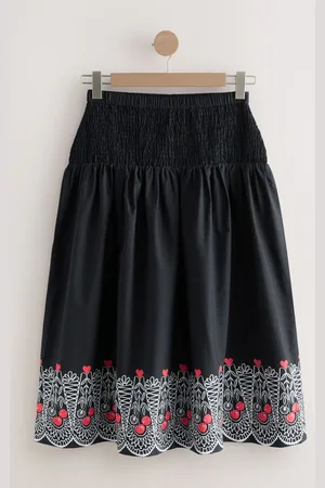 Cath Kidston Shirred Midi 100% Cotton Skirt42