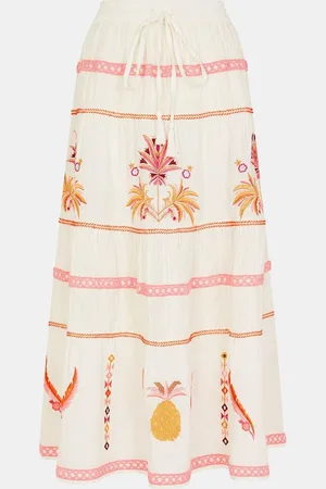 Accessorize Mirror & Palm Embroidered Skirtmedium
