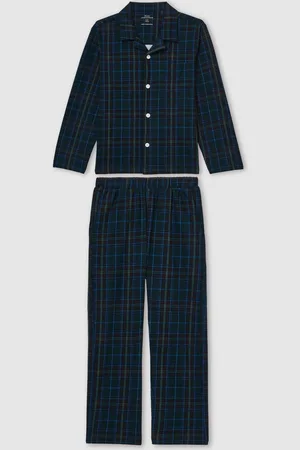 Reiss Tomba Set Brushed-Cotton Check Pyjama Set8 - 9 år (128 - 134cm)