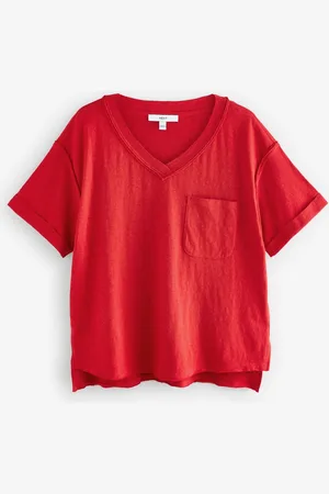 Next Oversized V-hals Kortærmet T-shirt44