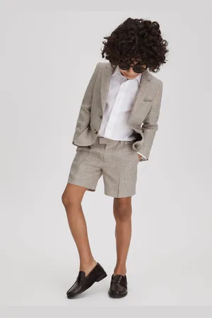Reiss Auto Single Breasted Textured Linen Blazer122128cm