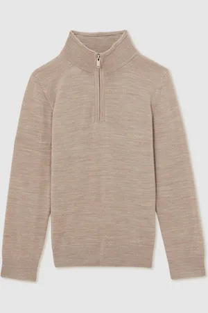 Reiss Blackhall Merino Wool Quarter Zip Trøje4 - 5 år (104 - 110cm)