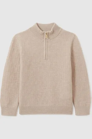 Reiss Chester Lynlås Højhalset Uld Trøje8 - 9 år (128 - 134cm)