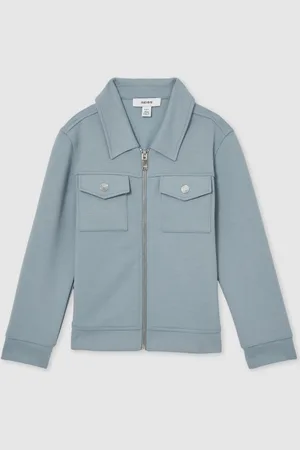 Reiss Medina Interlock Zip-Through Overshirt8 - 9 år (128 - 134cm)
