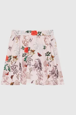Reiss Amie Floral Printed High Rise Skirt134140cm