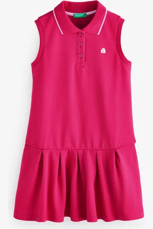 Benetton Girls Pink Piquet Polo Dress (6-12 yrs)140146cm