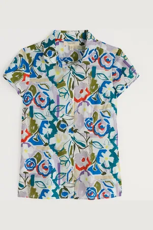 Seasalt Cornwall Rushmaker Short Sleeve 100% Organic Cotton Shirt52