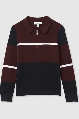 Reiss Tokyo Colour-Block Half-Zip Polo Shirt11 - 12 år (146 - 152cm)