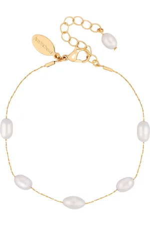 Jon Richard Tone Fine Chain And Freshwater Pearl Braceleten