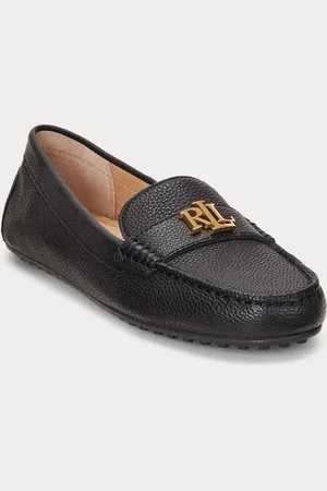 Ralph Lauren Barnsbury Pebbled Leather Hyttesko Skoeu37