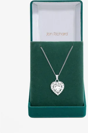 Jon Richard Cubic Zirconia Heart Gift Boxed Pendanten