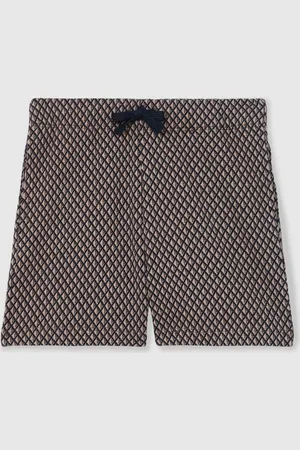 Reiss Ernie Cotton Blend Geometric Jacquard Shorts128134cm
