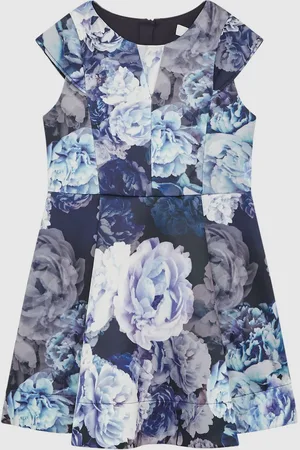 Reiss Keri Floral Printed Scuba Dress122128cm
