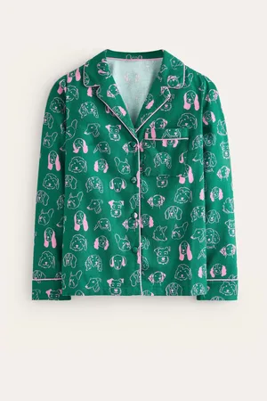 Boden Børstet 100% Bomuld Pyjamas Skjorter36