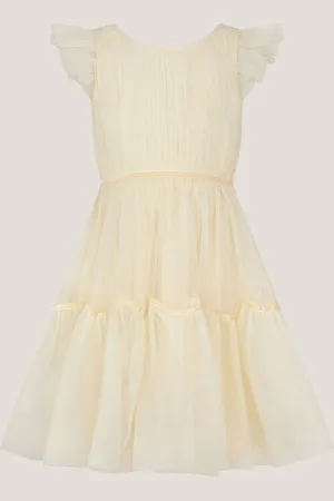 Monsoon Charlize Flutter Sleeve Tulle Kjole140146cm