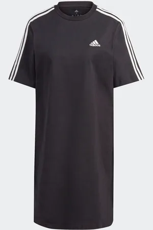 adidas 100% Cotton Sportstøj Essentials 3-Stribet Single Jersey Boyfriend T-Shirt Kjole36-38