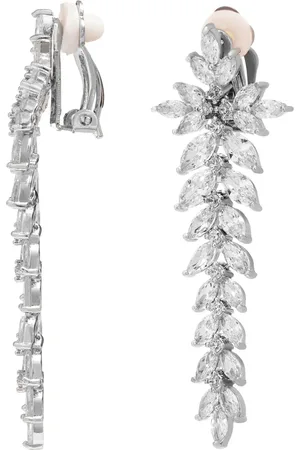 Jon Richard Tone Cubic Zirconia Crystal Statement Clip On Earringsen