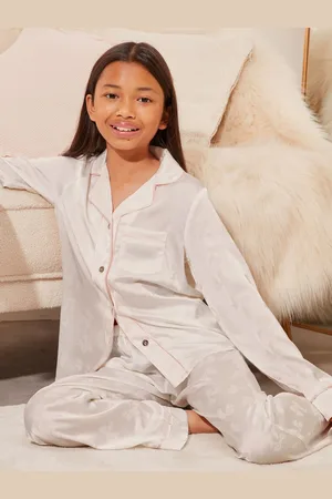 Lipsy London Sløjfe Jacquard Satin Pyjamas (5-16år)13 - 14 år (158 - 164cm)