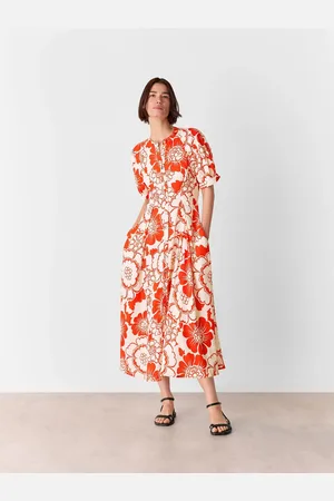 Whistles Petite Bloom Floral Midi Dress38