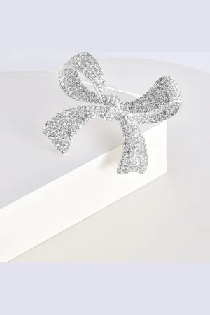Jon Richard Tone Crystal Bow Gift Boxed BroochEn