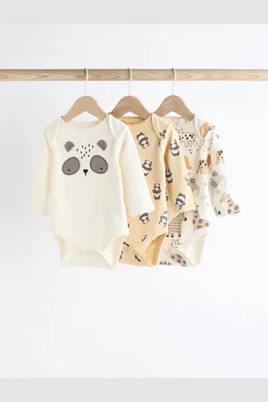 Next Baby Long Sleeve 100% Cotton Character Bodysuits 3 PackOp til 3 måneder (62cm)