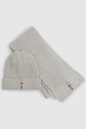 Reiss Cornelius Christmas Nutcracker-Embroidered Hat and Scarf Set3 - 6 år (98 - 116cm)
