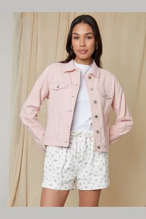 Threadbare Blomster Pull On Denim Shorts42
