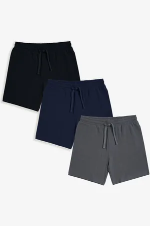 Threadbare Vaflet Teksturerede Lounge 100% Bomuldsshorts 3 Pakkexxlarge