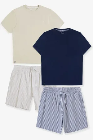 Threadbare Stripe Short Sleeve Pyjamas Set 2 Packsmall