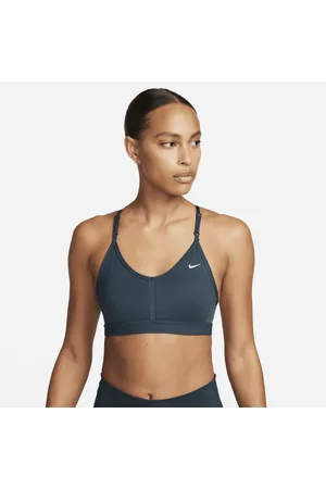 Nike Alpha sports-BH med glidelås foran og mye støtte til dame