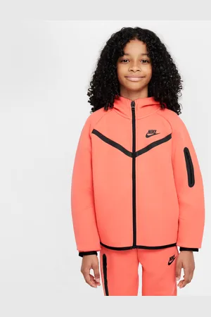 Nike Sportswear Tech Fleece-hættetrøje med fuld lynlås til piger