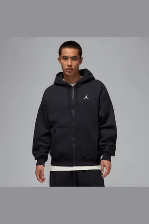 Jordan Oversized Brooklyn-hættetrøje i fleece med fuld lynlås til mænd
