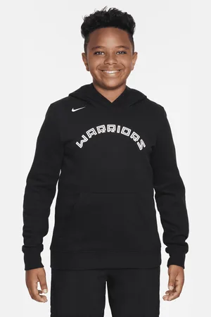 Nike Golden State Warriors City Edition NBA-pullover-hættetrøje i fleece til større børn