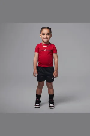 Jordan Baseline-sæt i to dele med shorts i mesh til småbørn
