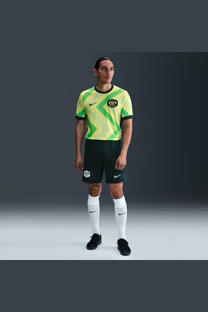 Nike Australien 2025/26 Stadium Home Dri-FIT Replica-fodboldshorts til mænd