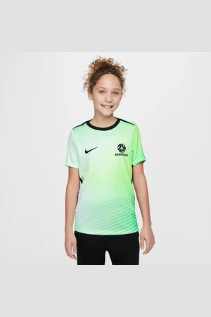 Nike Australia Academy Pro -opvarmningstrøje til fodbold med korte ærmer til større børn