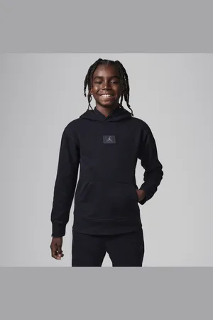 Jordan MJ Flight-pullover-hættetrøje i fleece til større børn