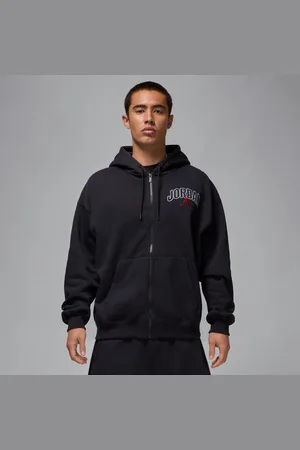Jordan Oversized Brooklyn Fleece-hættetrøje med fuld lynlås til mænd