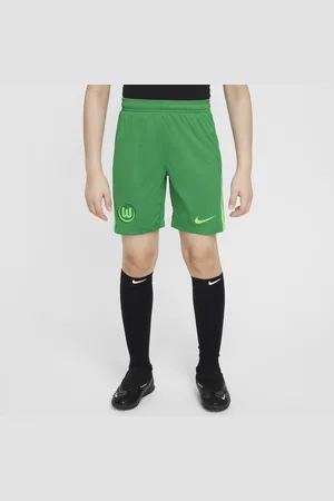 Nike VfL Wolfsburg 2024/25 Stadium Home/Away Dri-FIT Replica-fodboldshorts til større børn