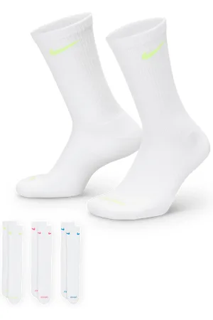 Nike Everyday Plus Cushioned-træningscrewstrømper (3 par)