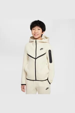 Nike Sportswear Tech Fleece-hættetrøje med lynlås til større børn